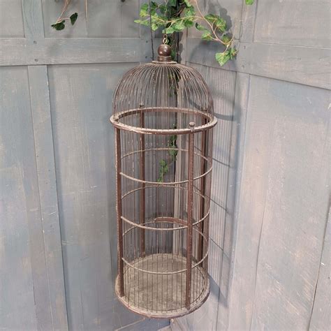 Tall Vintage Hanging Bird Cage (SOLD) - Antique Church Furnishings