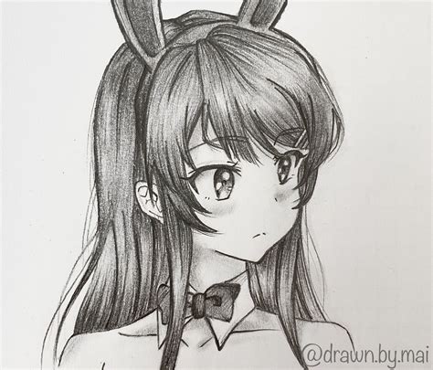 Anime: Rascal Does Not Dream of Bunny Girl Senpai Anime Drawings Sketches, Anime Couples ...