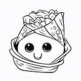 Burrito Coloring Pages sketch template