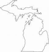 Printable Outline Template Of Upper Peninsula Michigan  The sketch template