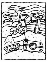Summer Coloring Pages  Vacation Activities sketch template