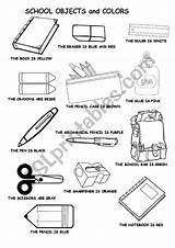 Classroom Objects English Worksheets Ingles Lessons Kids Pages Lesson  sketch template