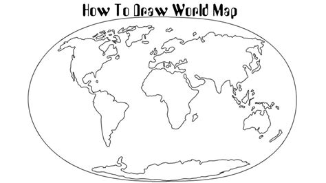 World Map Drawing Easy With Names – Warehouse of Ideas