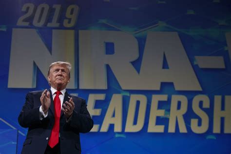 Object Thrown at Stage During President Trump’s Speech at NRA Convention