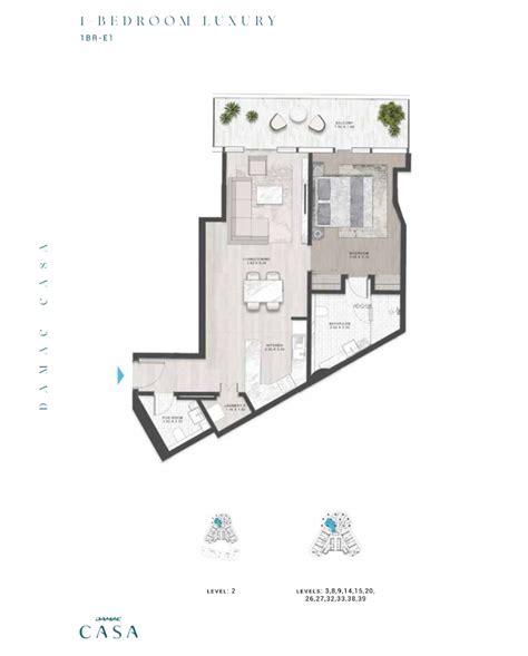 Damac Casa Tower Floor Plans - Apartments & Townhouses