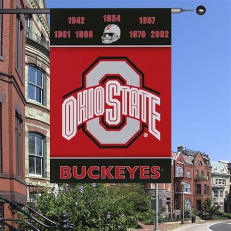 Ohio State Buckeyes Championship Years 28x40 Banner Flag - Fanatics.com