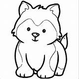 Husky Puppy Dog Coloring Page  Wecoloringpage Coloring Home sketch template