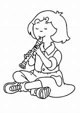 Flute Coloring Pages  Best For Kids sketch template