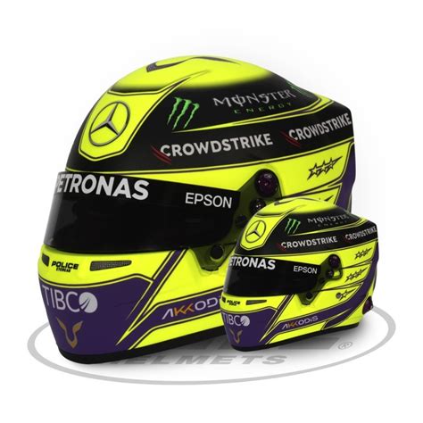 LEWIS HAMILTON 44 HELMET 2022 SCALE 1:2 Yelow - f1gp.gr