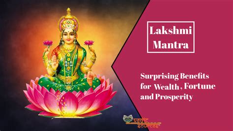 Laxmi Mantra for Fortune and Wealth - Chanting Rules and Benefits ...