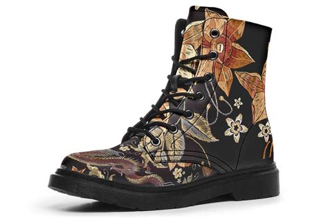 Embroidery Dragon Boots