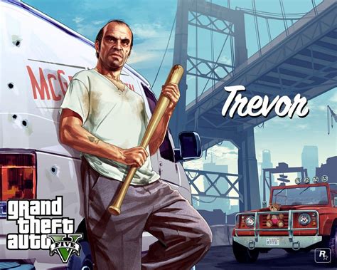 Grand theft auto rockstar games gta v trevor wallpaper | Grand theft ...