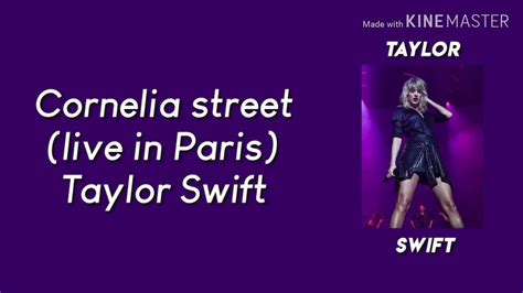 Cornelia Street (live from Paris) - Taylor Swift lyrics - YouTube