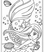 100 Page Mermaid Coloring Book  Etsy sketch template