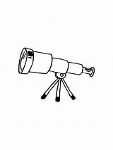 Telescope coloring pages sketch template