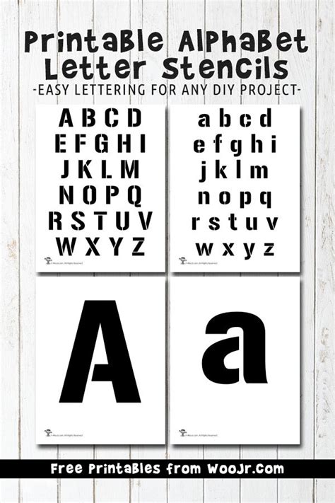 Printable Alphabet Letter Stencils | Woo! Jr. Kids Activities ...