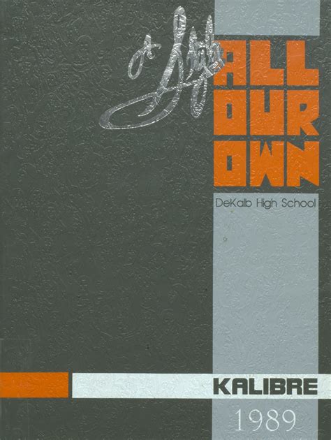 1989 yearbook from Dekalb High School from Dekalb, Illinois