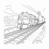Free Coloring Pages Of Trains sketch template