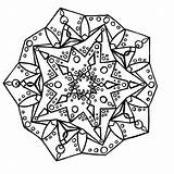 Kaleidoscope Coloring Pages Easy sketch template