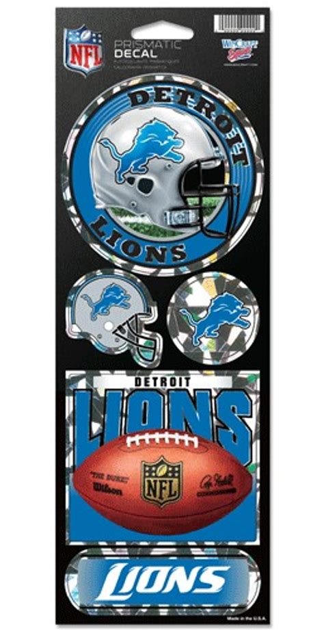 Detroit Lions Stickers Prismatic - Sports Fan Shop