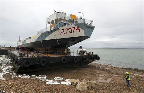 Last surviving D-Day tank landing craft arrives in Southsea, UK | This is Money