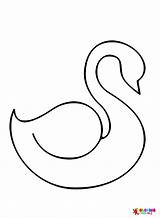 Swan Outline Coloring Page  Free Printable Coloring Pages sketch template
