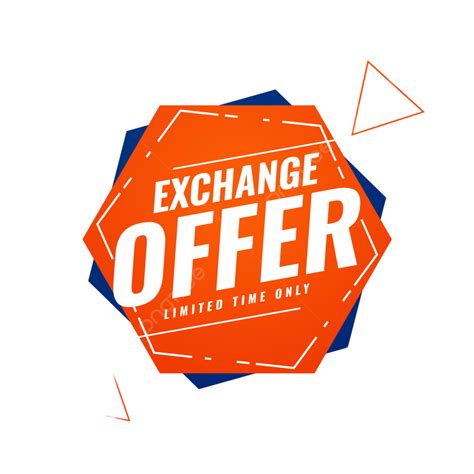 Limited Time Exchange Offer Banner Template, New, Replace, Price PNG and Vector with Transparent ...