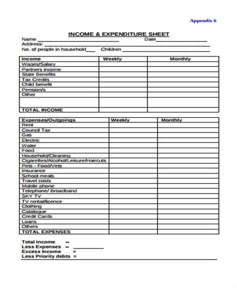 44+ Expense Sheet Templates in PDF