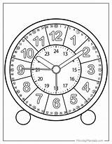 20 Clock Coloring Pages Free PDF Printables sketch template