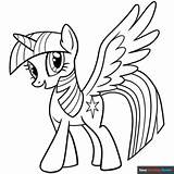 Twilight Sparkle From My Little Pony Coloring Page  Easy Drawing Guides sketch template