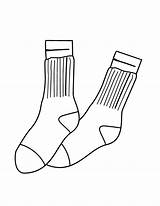 Socks For Coloring Pages sketch template
