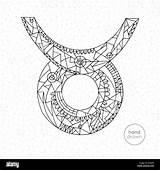 Taurus Zodiac Coloring Pages  Is The Second Sign Of zodiac sketch template