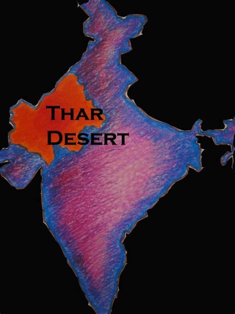 India Map Thar Desert This map shows a combination of political and ...