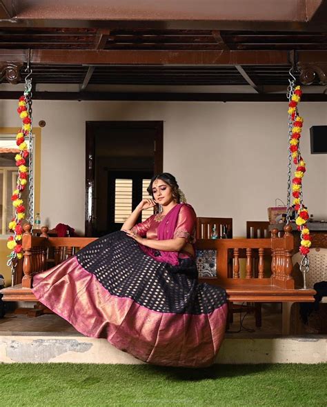 Dhanu Shree in traditional style photoshoot - South Indian Actress