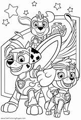 Mighty Pups Marshall Skye Zuma Coloring Page  Free Printable sketch template