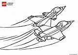 Lego Jet Coloring Pages sketch template