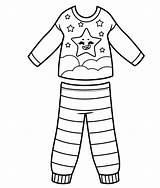 Premium Vector  Pajamas For A Boy With Stars Outline coloring On sketch template