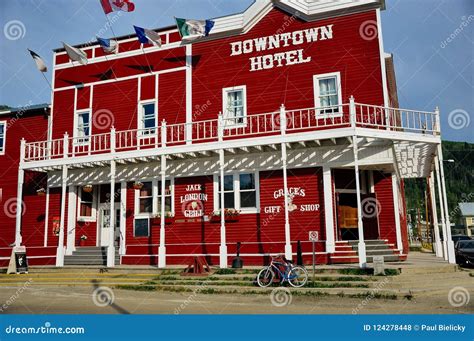 The Downtown Hotel in Dawson City, Yukon. Editorial Stock Photo - Image ...