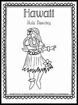 Hawaiian Hula Dancer Coloring Page  Free Homeschool Deals sketch template