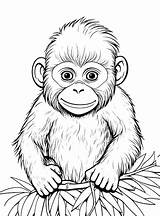 6000  Ape Coloring Page Pictures sketch template
