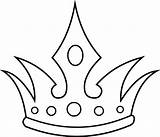 Crown Queen Coloring King Drawings Tiara Drawing Draw Simple Colouring  sketch template