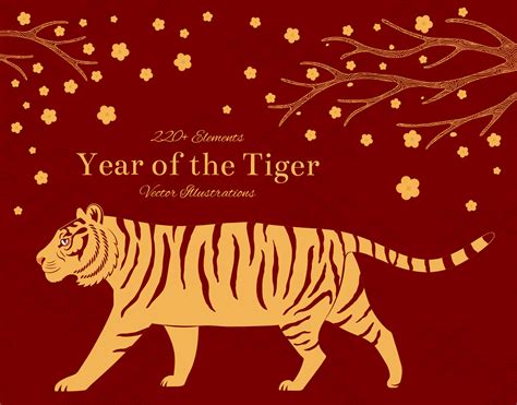 Year of the Tiger, Vector Illustrations on Behance