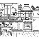 Kitchen For Free coloring page  Download Print Or Color Online sketch template