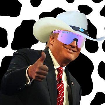 "Trump Merch Cow Print Cowboy Hat" iPhone Case for Sale by CaraBrooksa ...