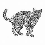 Awesome Cat Mandala coloring Page  Download Print Or Color Online For sketch template