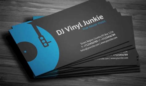 Amazing DJ Business Cards PSD Templates | Design | Graphic Design Junction