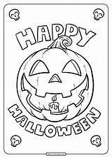 Printable Happy Halloween Coloring Pages sketch template