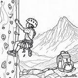 Climbing coloring Page Download Or Print For Free sketch template