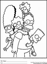 Simpson coloring Pages To Download And Print For Free sketch template