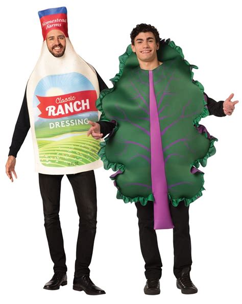 Kale Salad Kale Tunic & Ranch Dressing Couples Halloween Costume, Adult ...